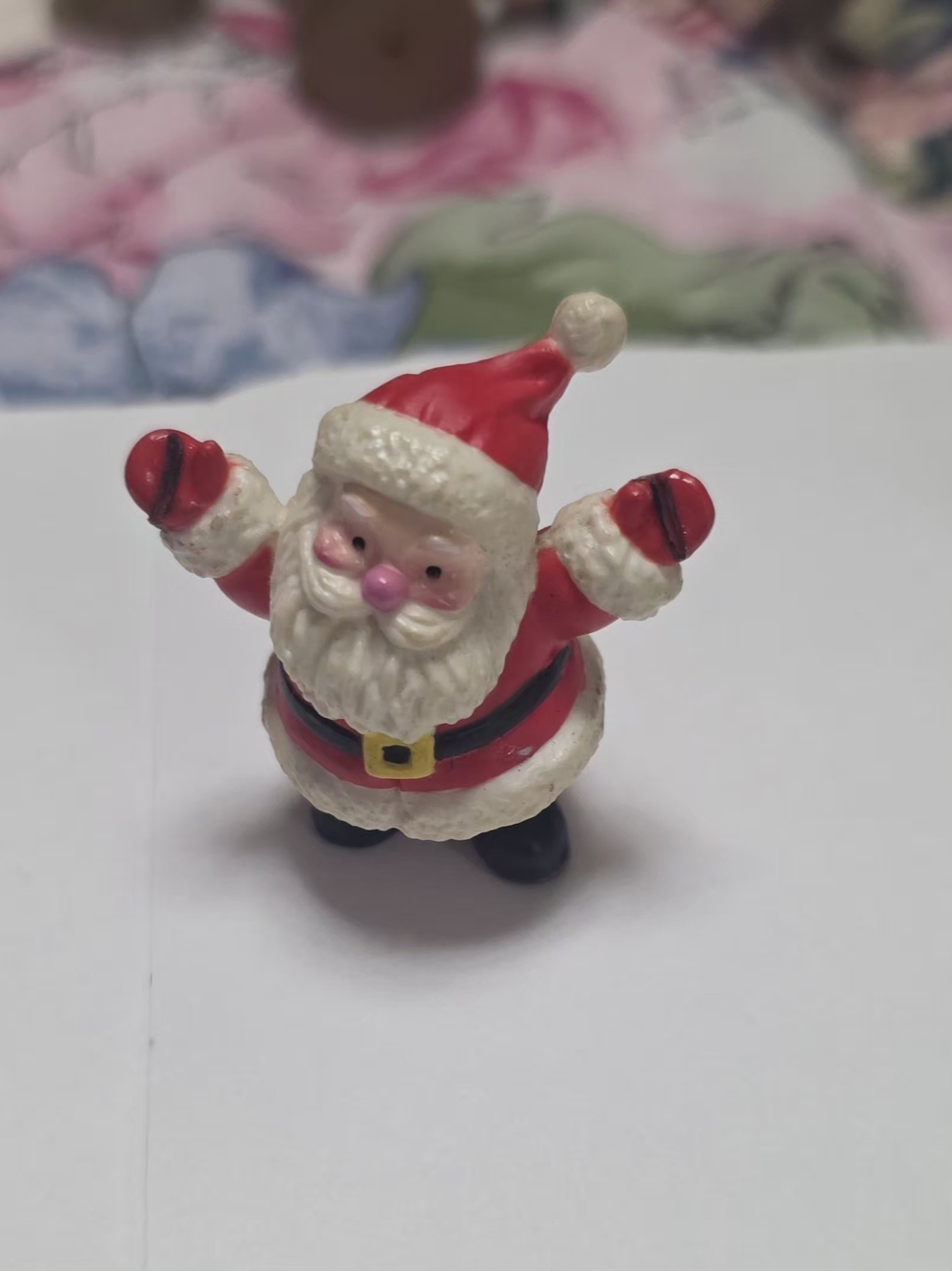 Santa Claus Mini Figure Kids Toy - Red and White